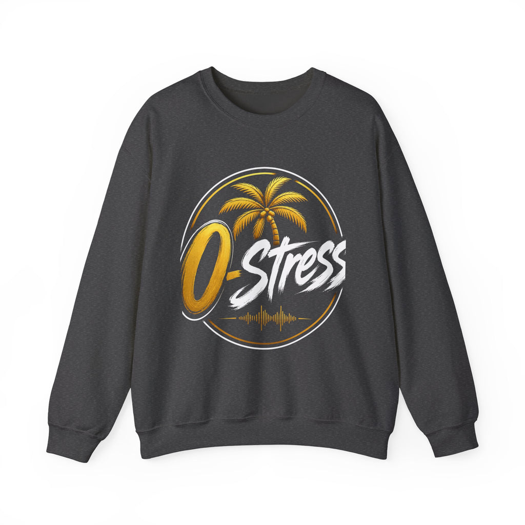 Palm Sunset Crewneck Sweatshirt — Gold Palm Circle Graphic