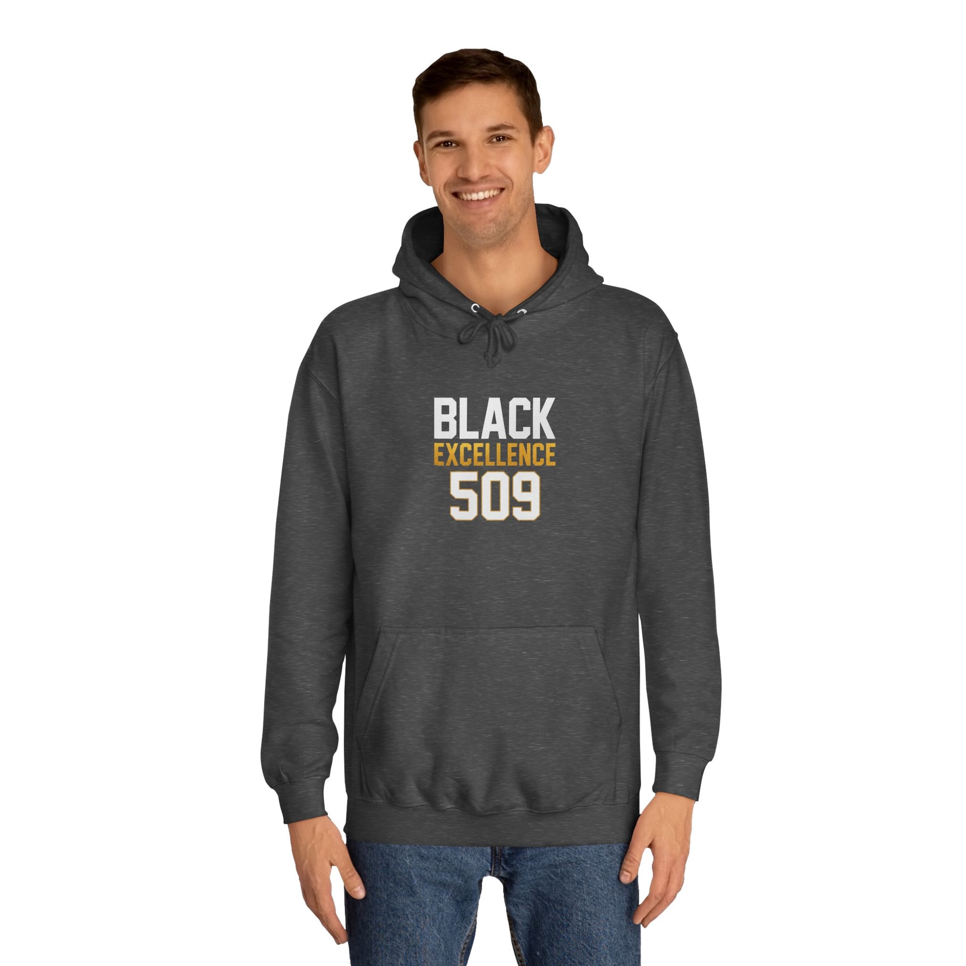 Black Excellence 509 Hoodie — College Style Pullover
