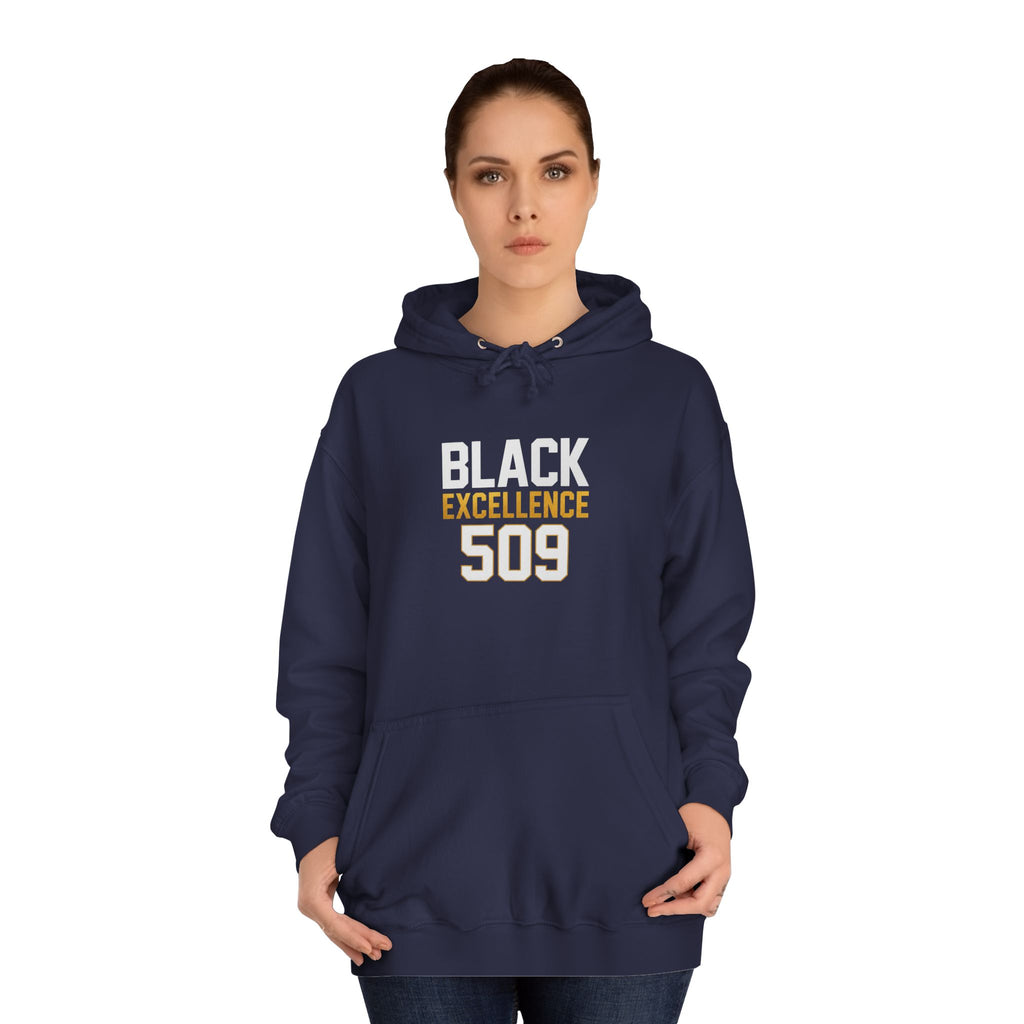 Black Excellence 509 Hoodie — College Style Pullover