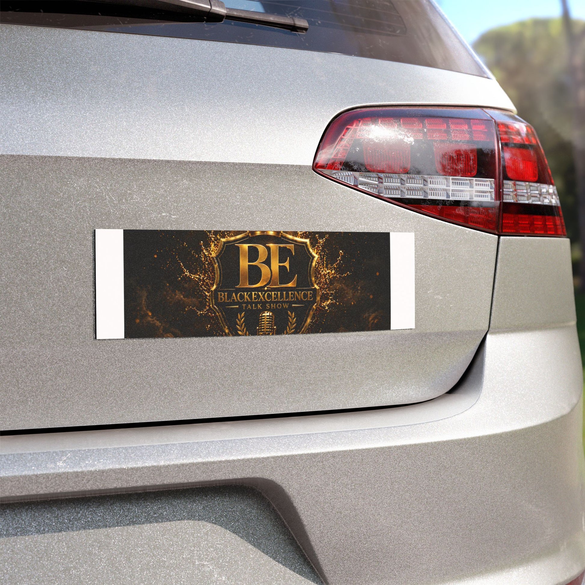 Car Magnet — Black Excellence Talk Show Gold Crest Design