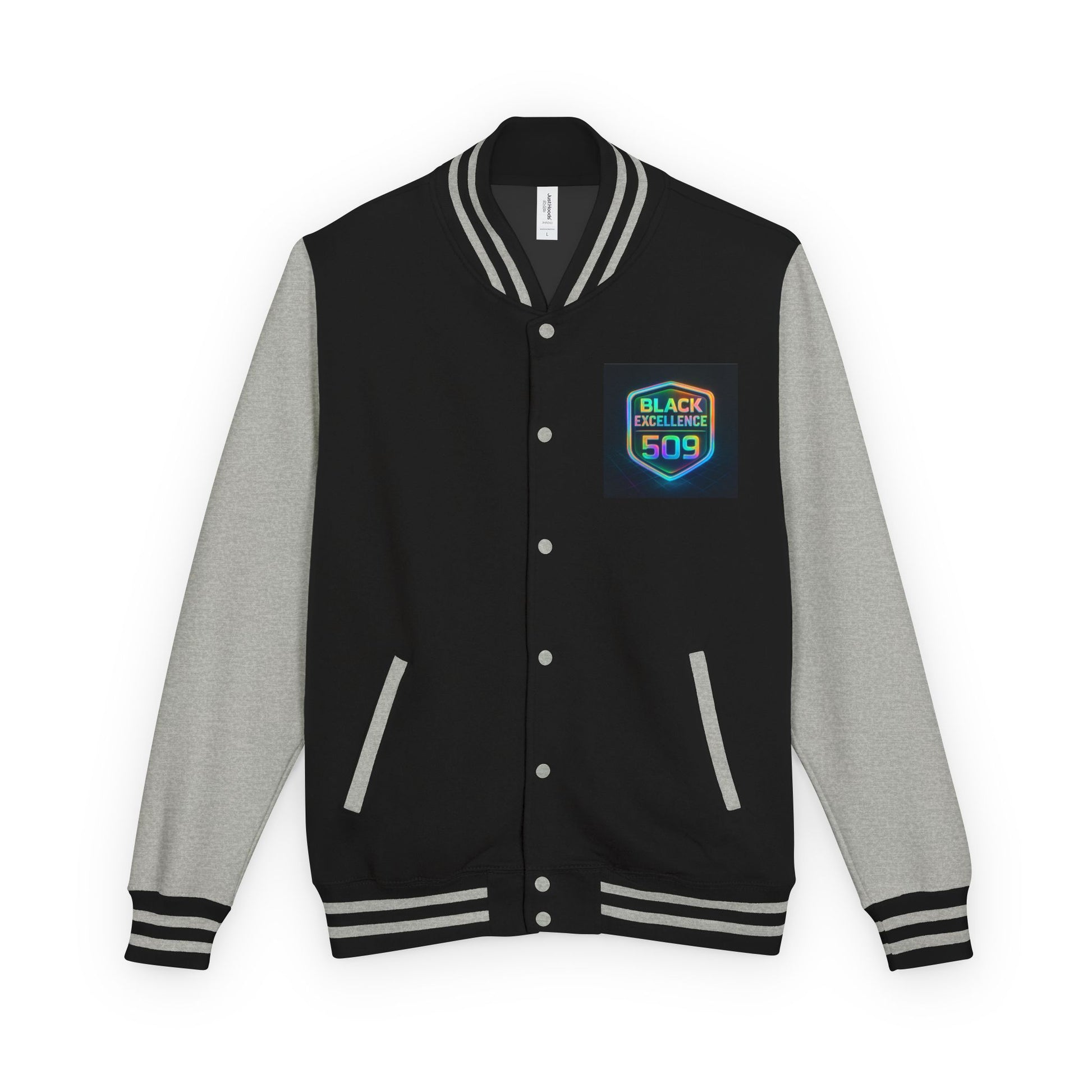 Letterman Jacket — Black College 509 Retro Patch