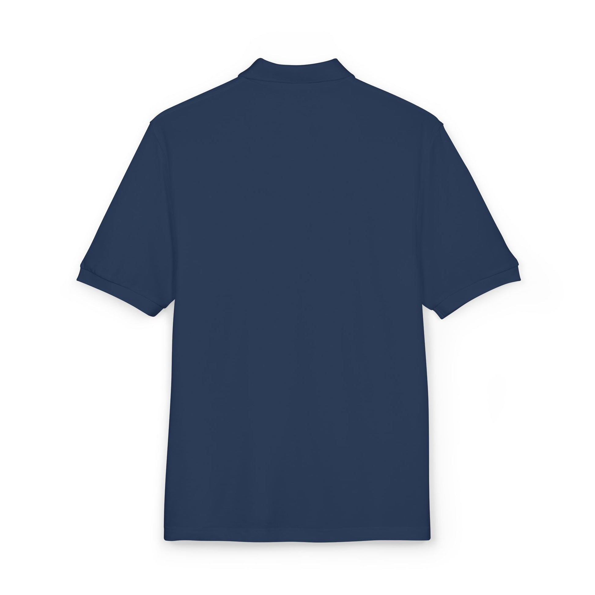 Embroidered 'Stay Weird' Blue Galaxy Polo