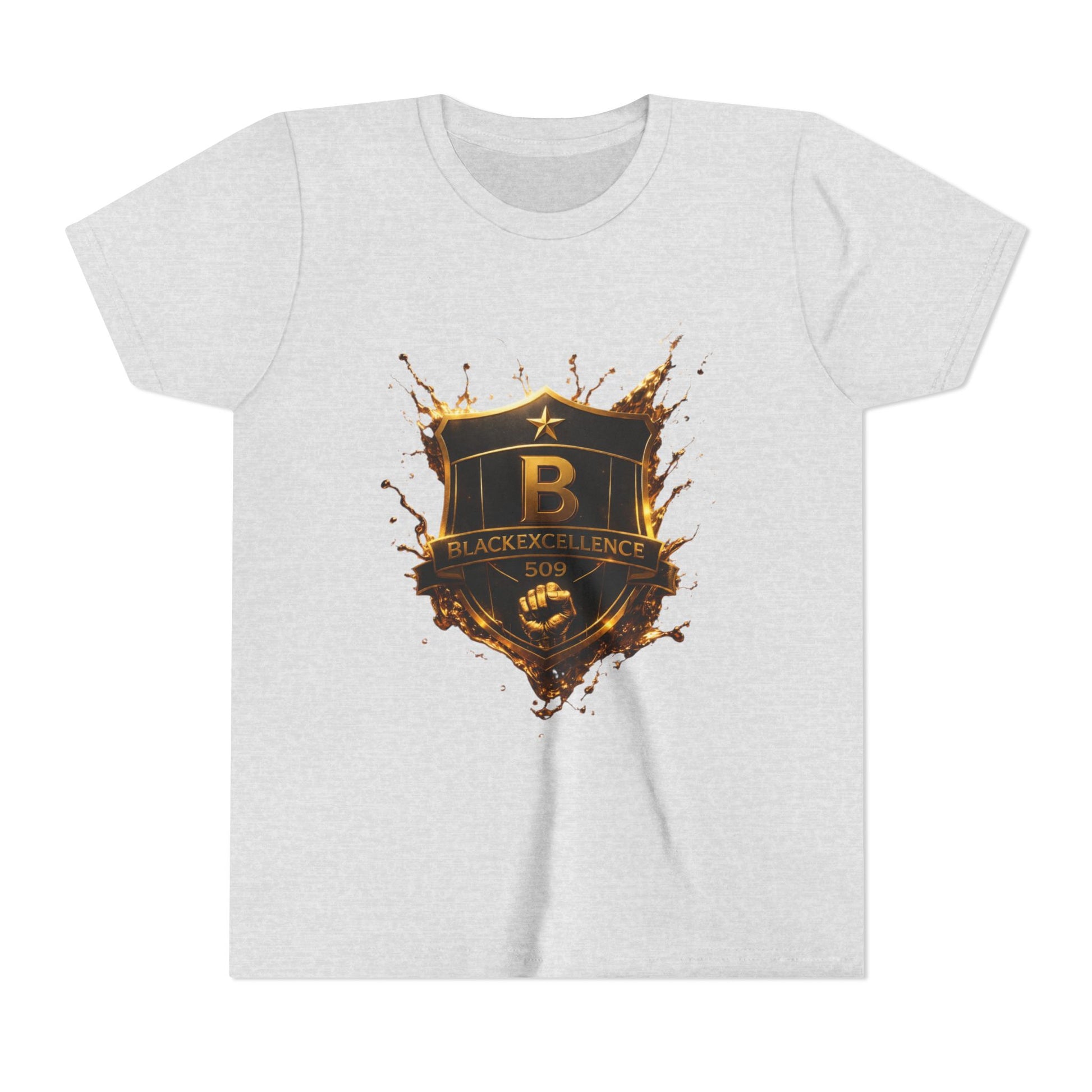 Youth Tee - Blackeyz Defense Gold Shield Graphic