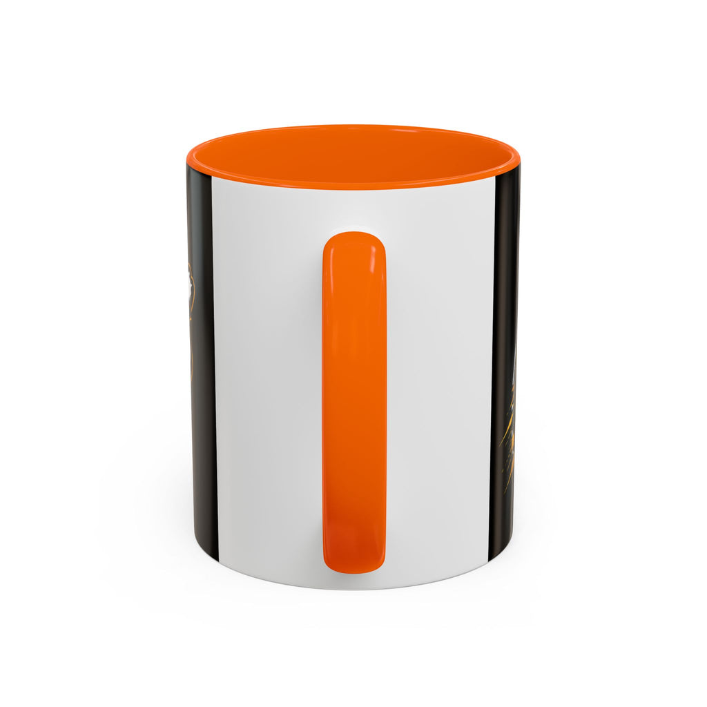 Accent Coffee Mug — '2-Stream Show' Black & Gold Podcast Logo Coffee Mug (11/15 oz)