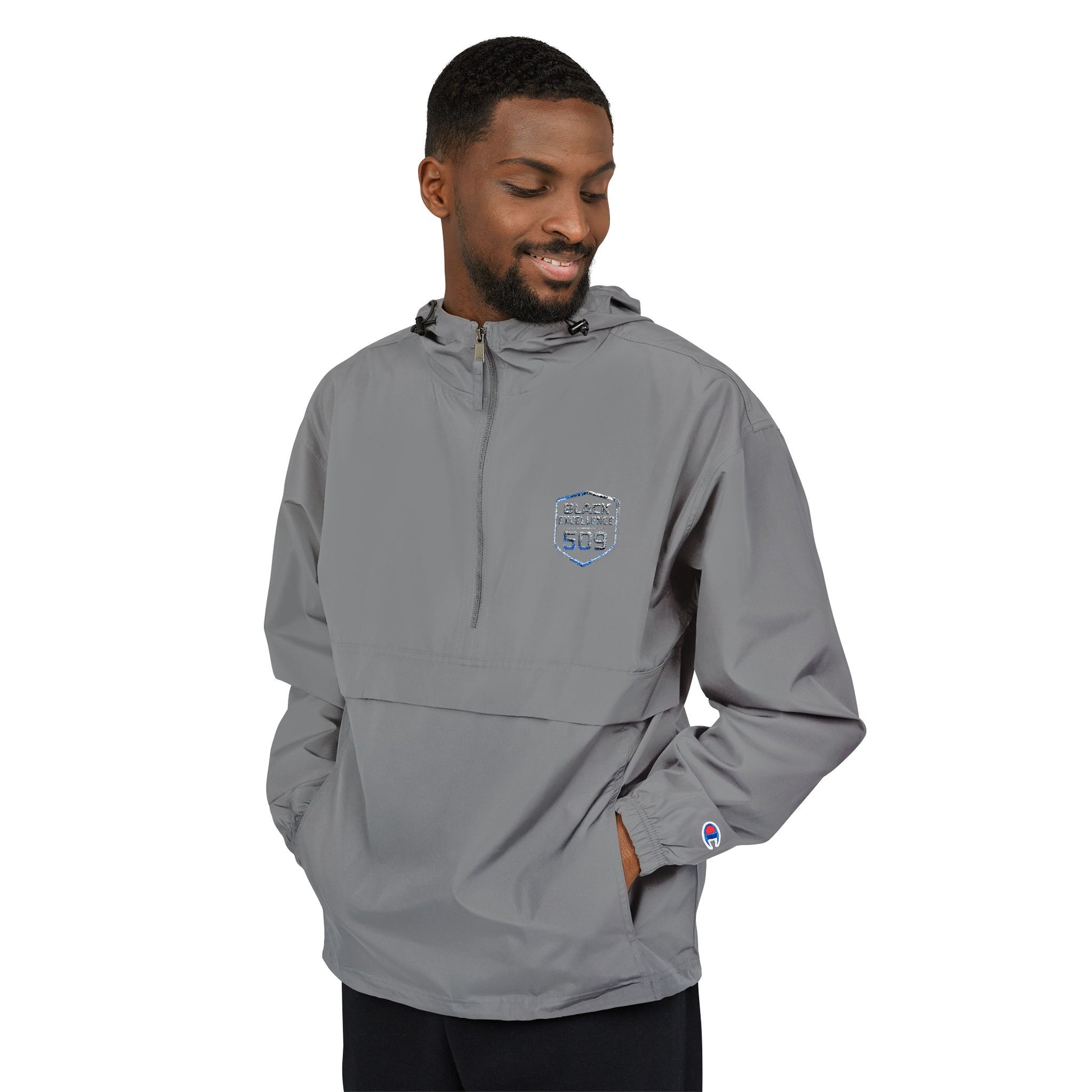 Packable Anorak Jacket — Coastal Wave Crest