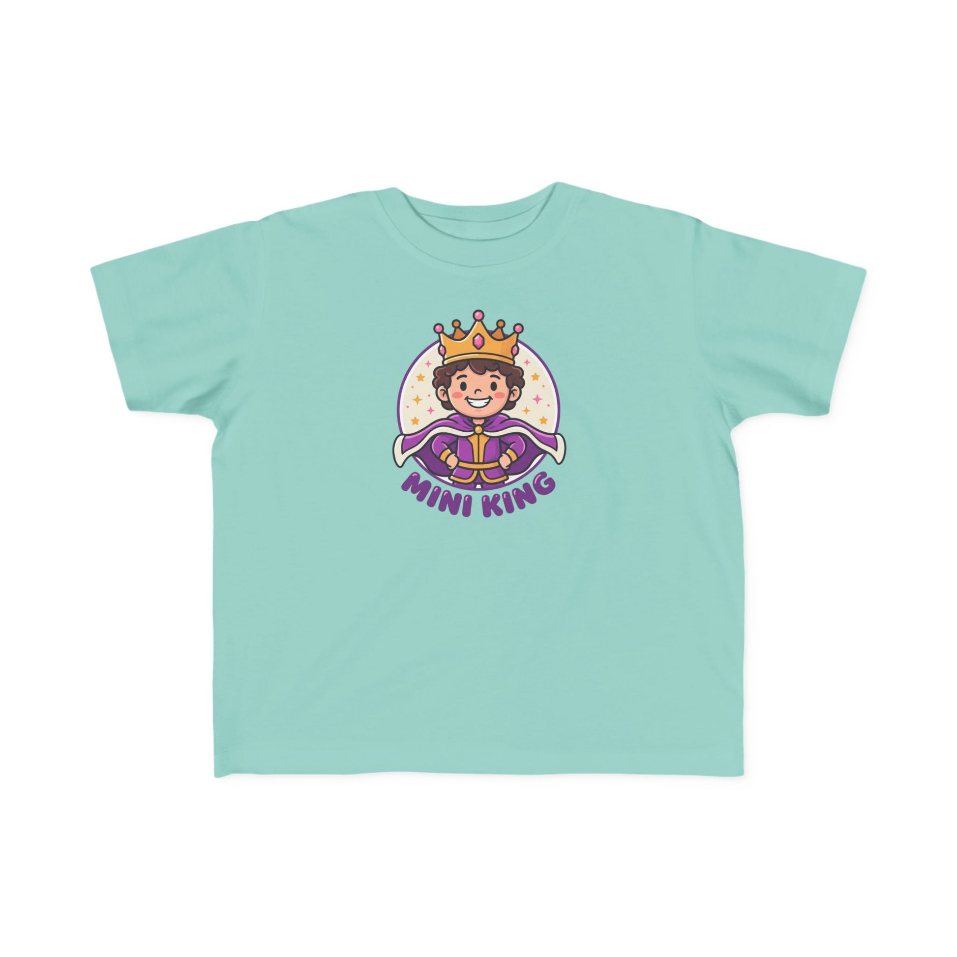 Mini King Toddler T-Shirt – Cute Crowned Prince Graphic Tee