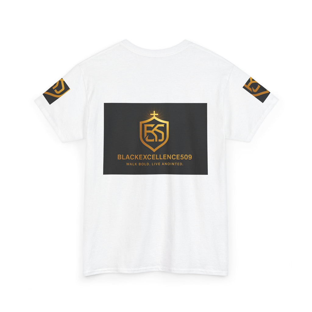 Unisex Heavy Cotton Tee with Black Excellence Design - Casual Streetwear, Gift for Students, Inspiring Apparel, Everyday Wear, Statement Tee