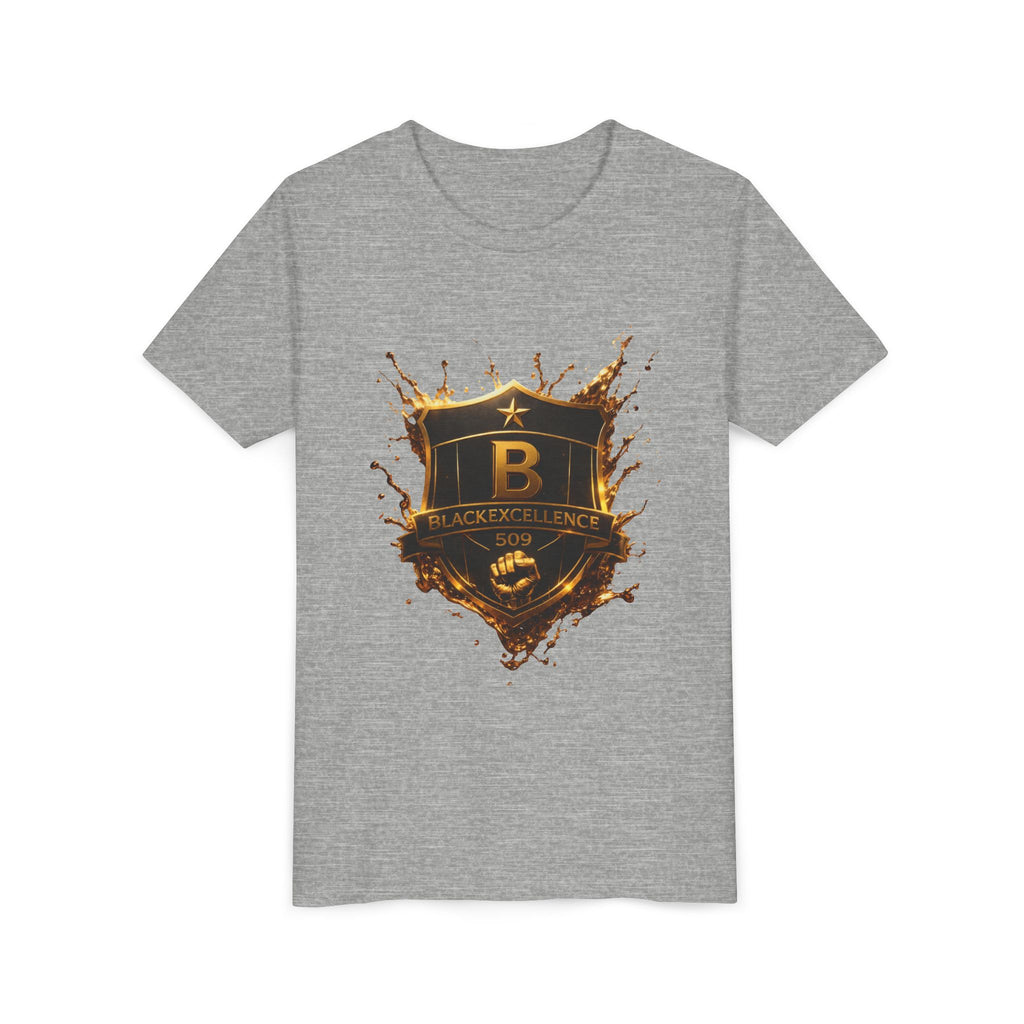 Youth Tee - Blackeyz Defense Gold Shield Graphic