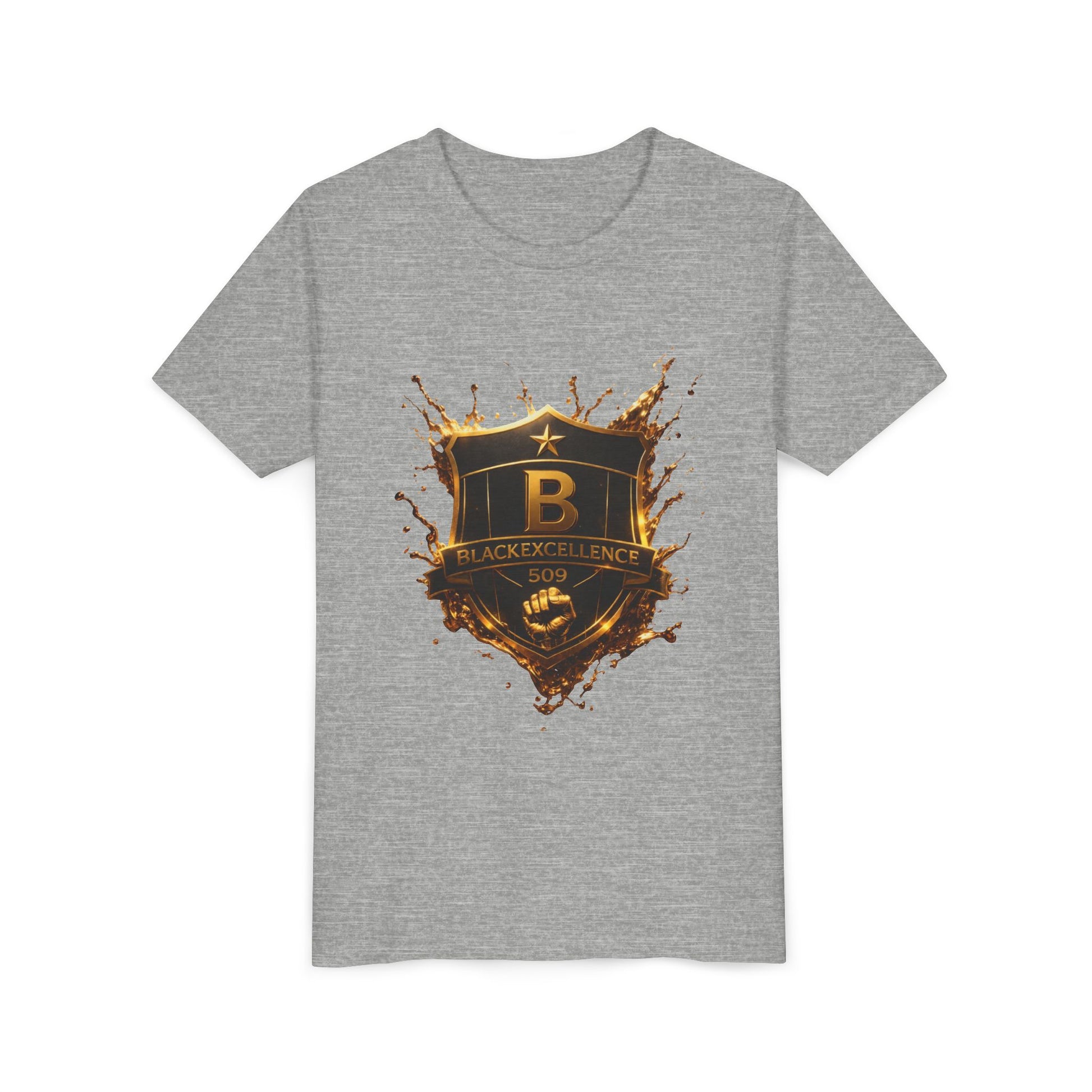 Youth Tee - Blackeyz Defense Gold Shield Graphic