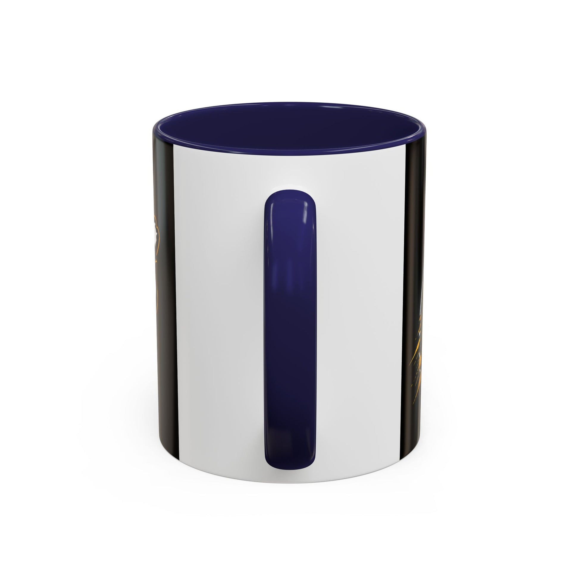 Accent Coffee Mug — '2-Stream Show' Black & Gold Podcast Logo Coffee Mug (11/15 oz)