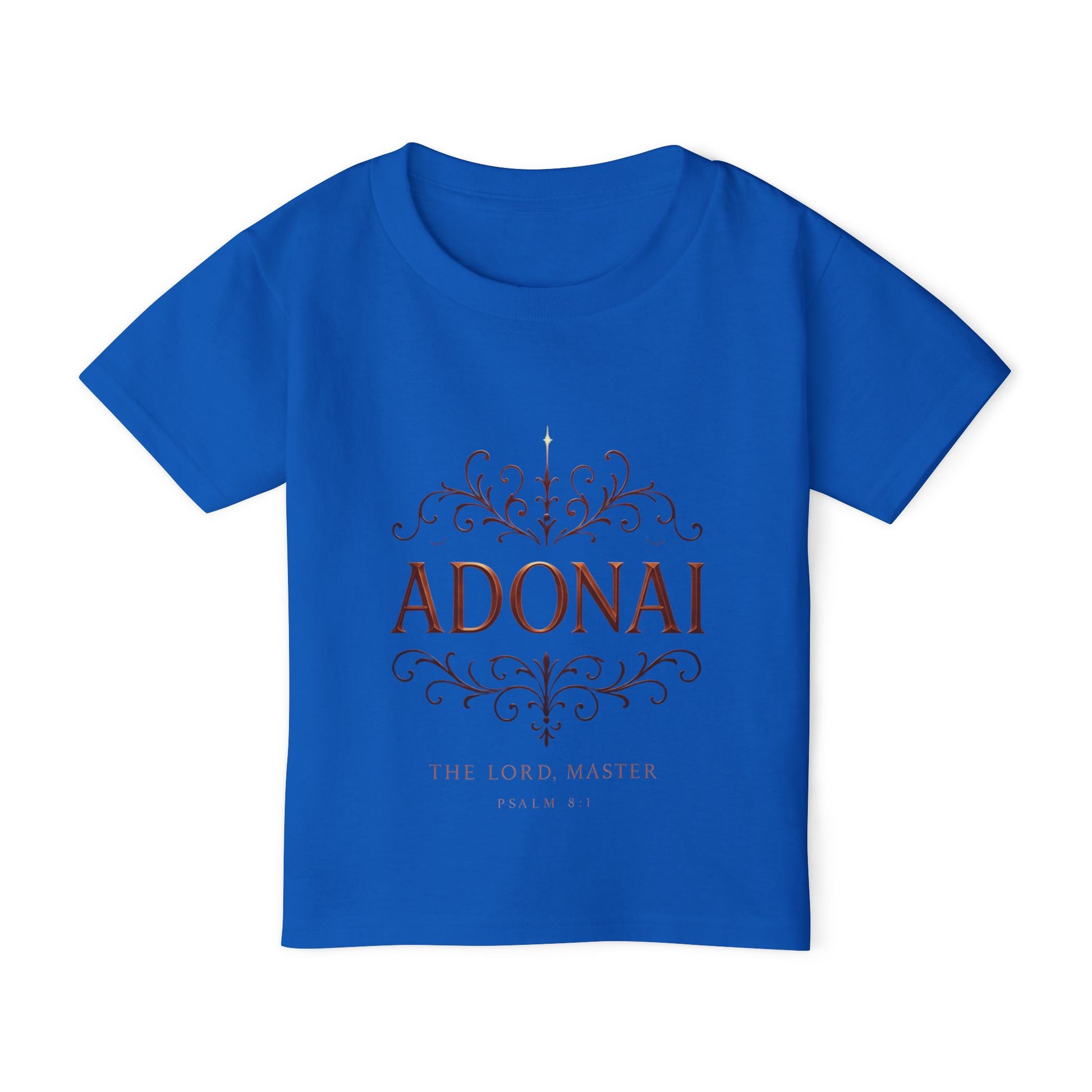 Adonai Toddler T‑Shirt — Faithful Psalm Design for Babies & Kids
