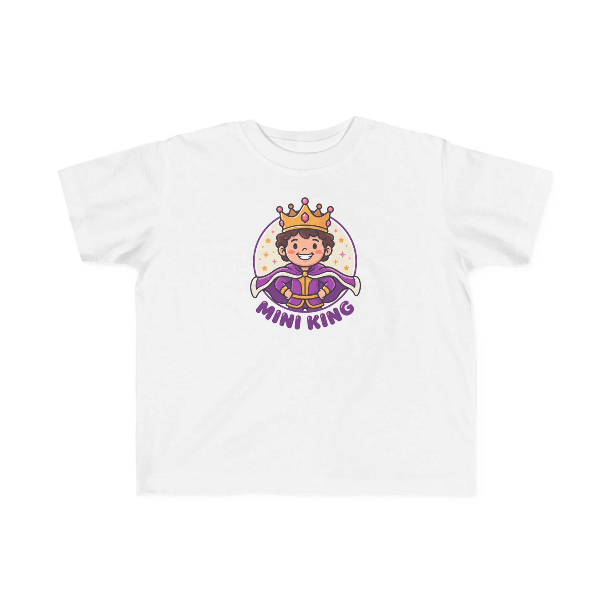 Mini King Toddler T-Shirt – Cute Crowned Prince Graphic Tee