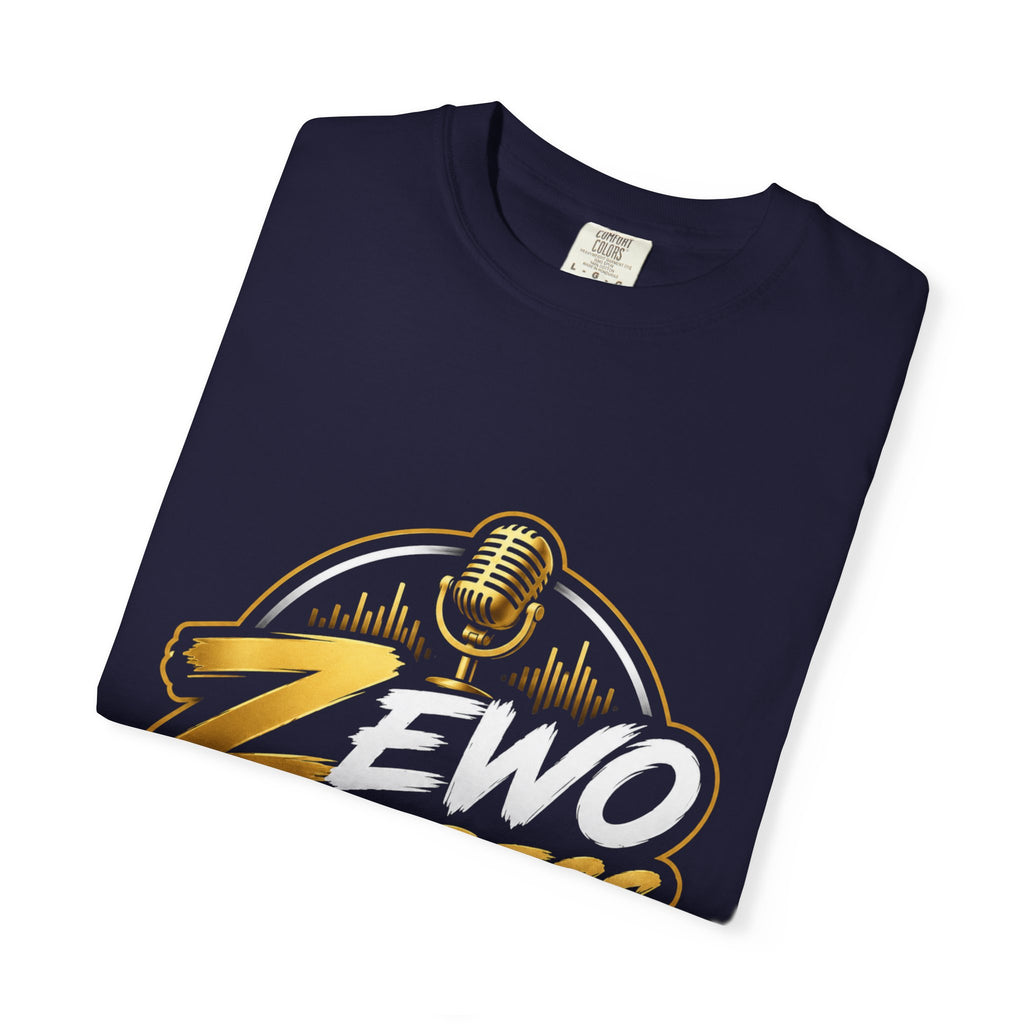 Z-Stress Podcast Logo T-Shirt — Relaxed Microphone Graphic Tee