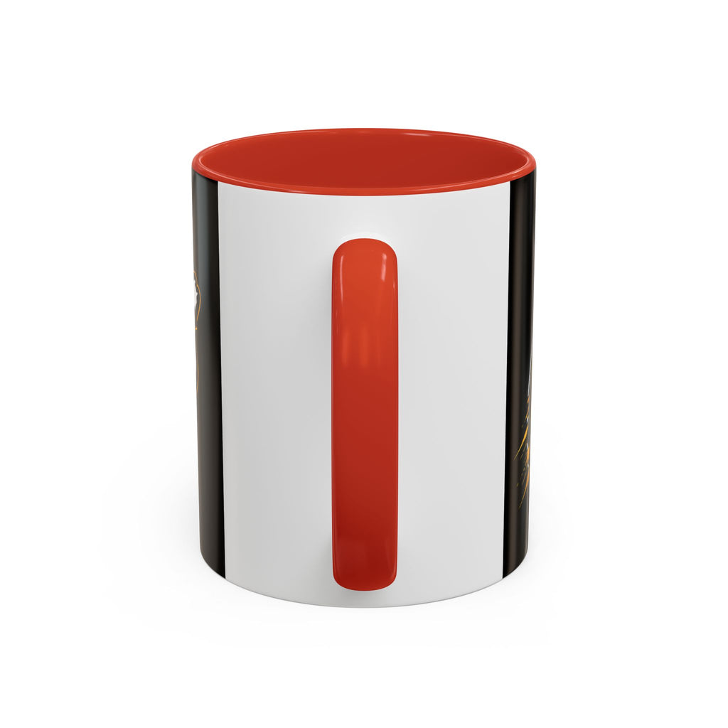 Accent Coffee Mug — '2-Stream Show' Black & Gold Podcast Logo Coffee Mug (11/15 oz)