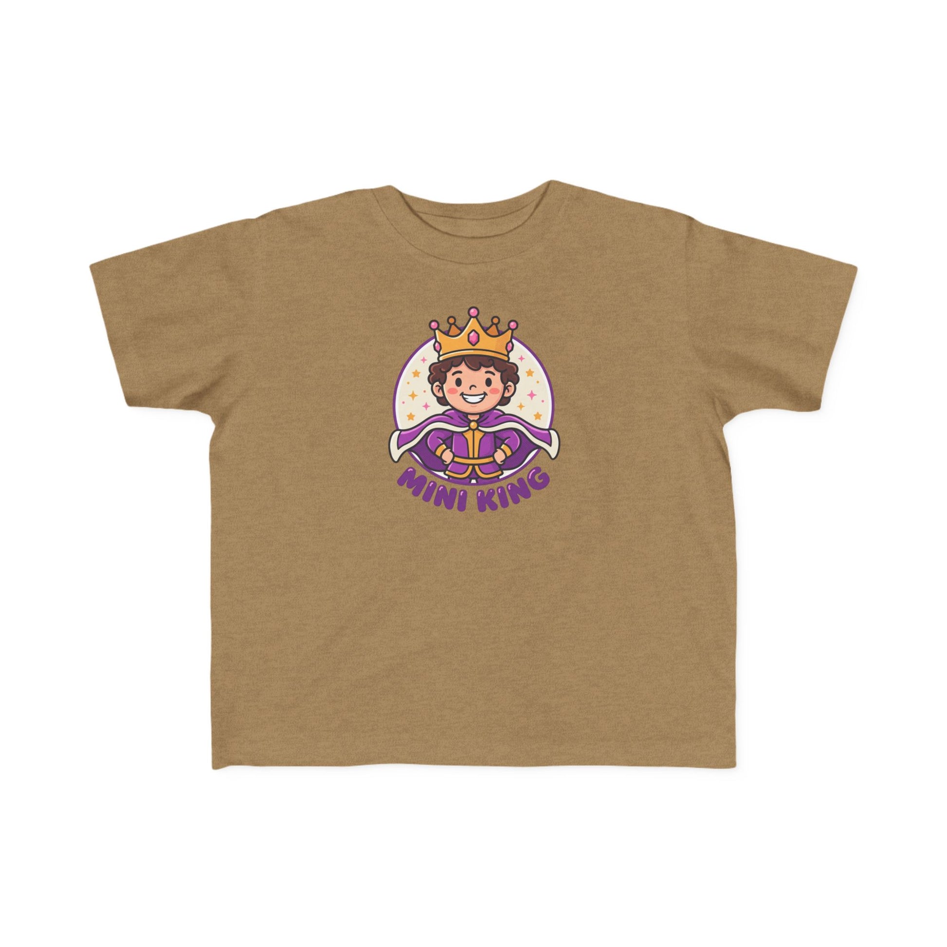 Mini King Toddler T-Shirt – Cute Crowned Prince Graphic Tee