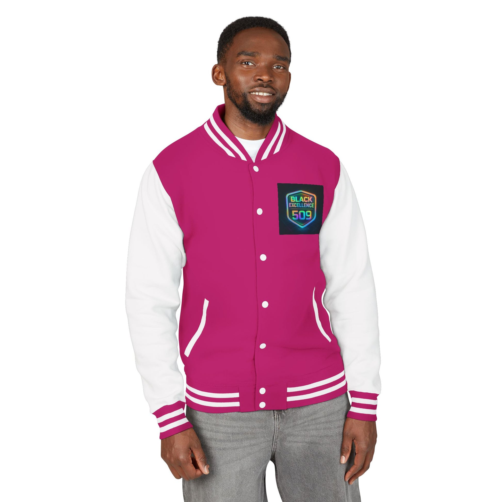 Letterman Jacket — Black College 509 Retro Patch