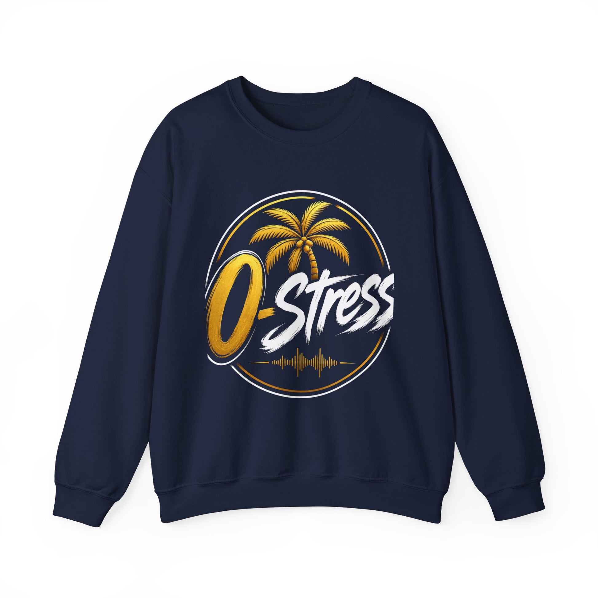 Palm Sunset Crewneck Sweatshirt — Gold Palm Circle Graphic