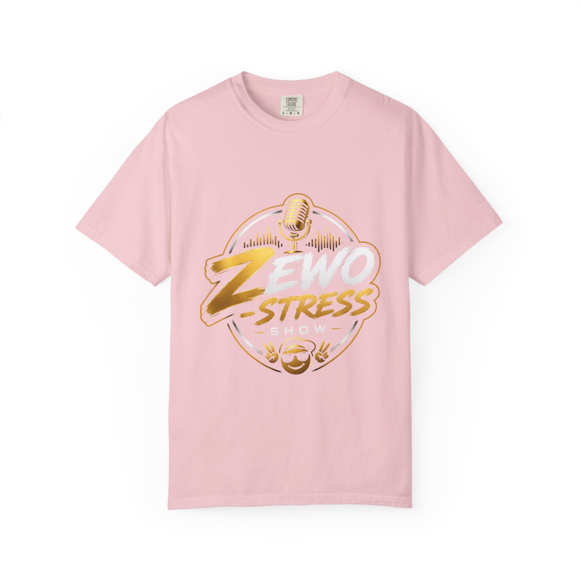 Z-Stress Podcast Logo T-Shirt — Relaxed Microphone Graphic Tee