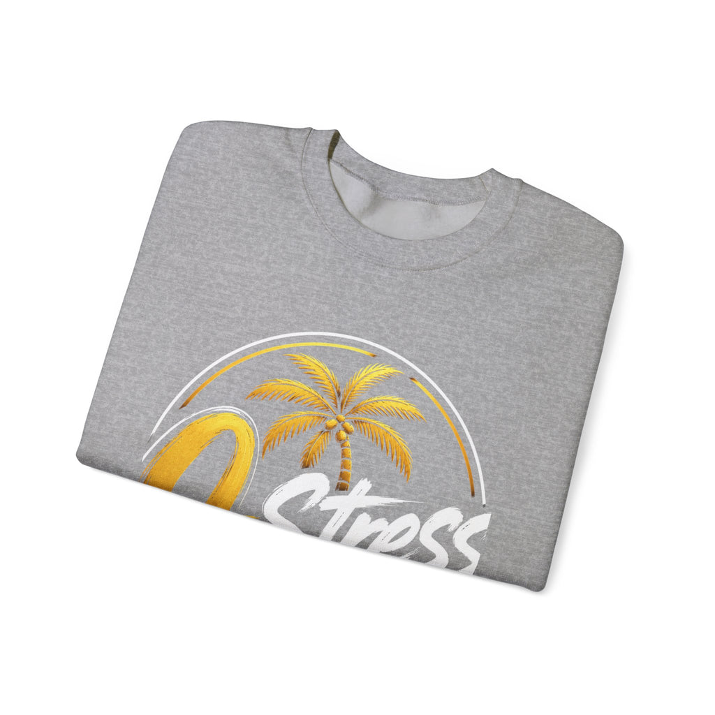 Palm Sunset Crewneck Sweatshirt — Gold Palm Circle Graphic