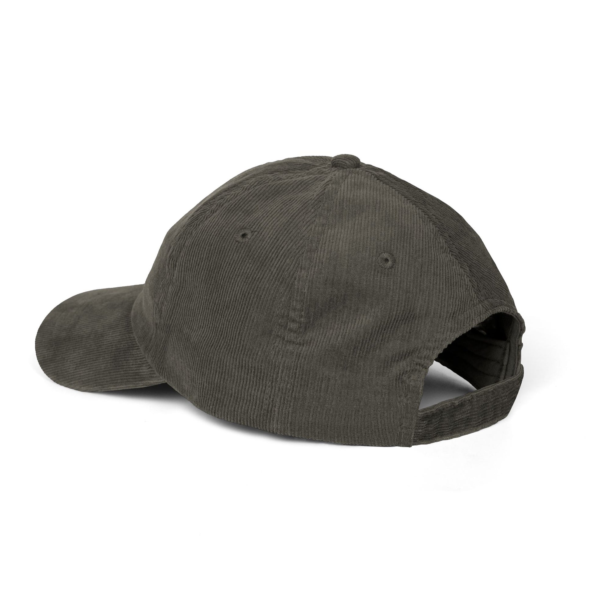 Vintage Corduroy Cap – Embroidered "O Stress" Palm Logo