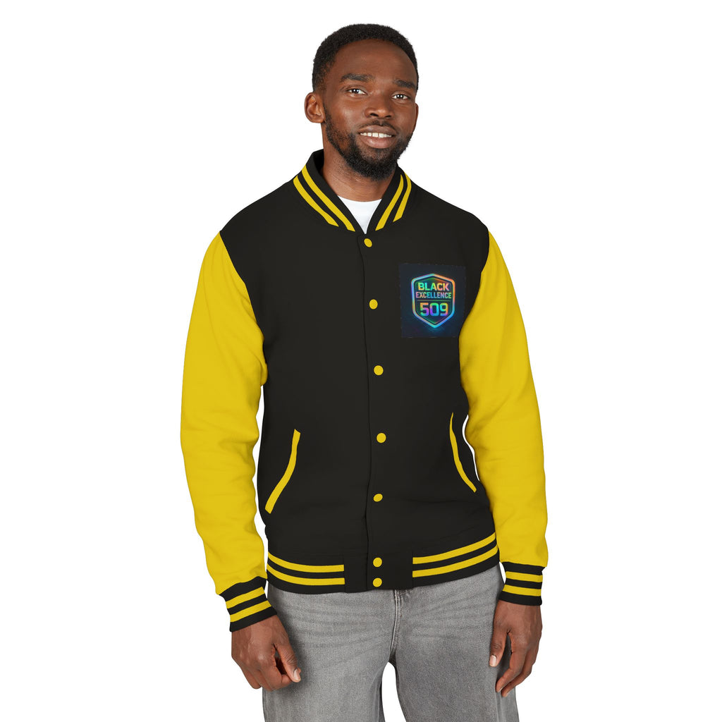 Letterman Jacket — Black College 509 Retro Patch