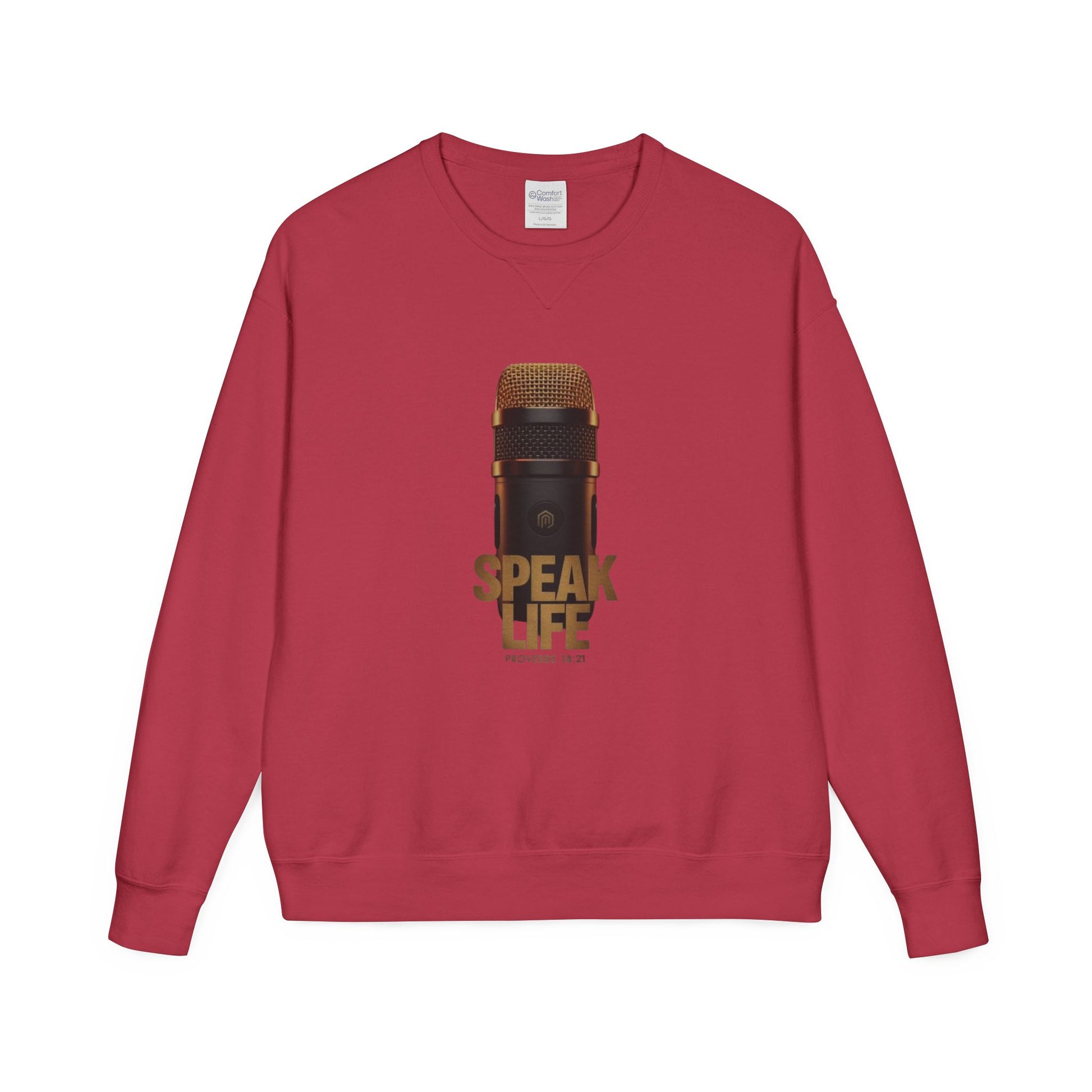 Speak Life Microphone Crewneck Sweatshirt