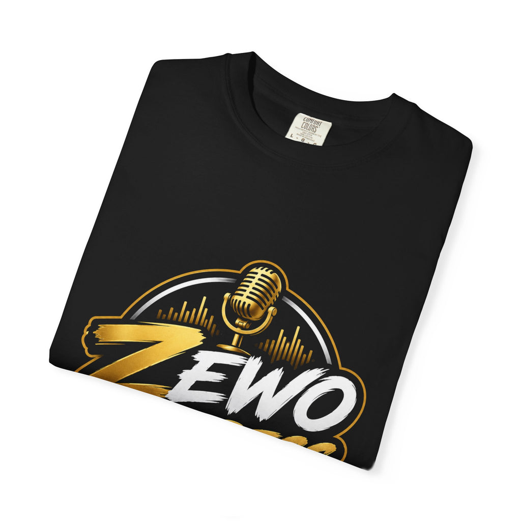 Z-Stress Podcast Logo T-Shirt — Relaxed Microphone Graphic Tee