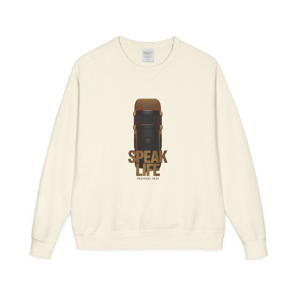 Speak Life Microphone Crewneck Sweatshirt