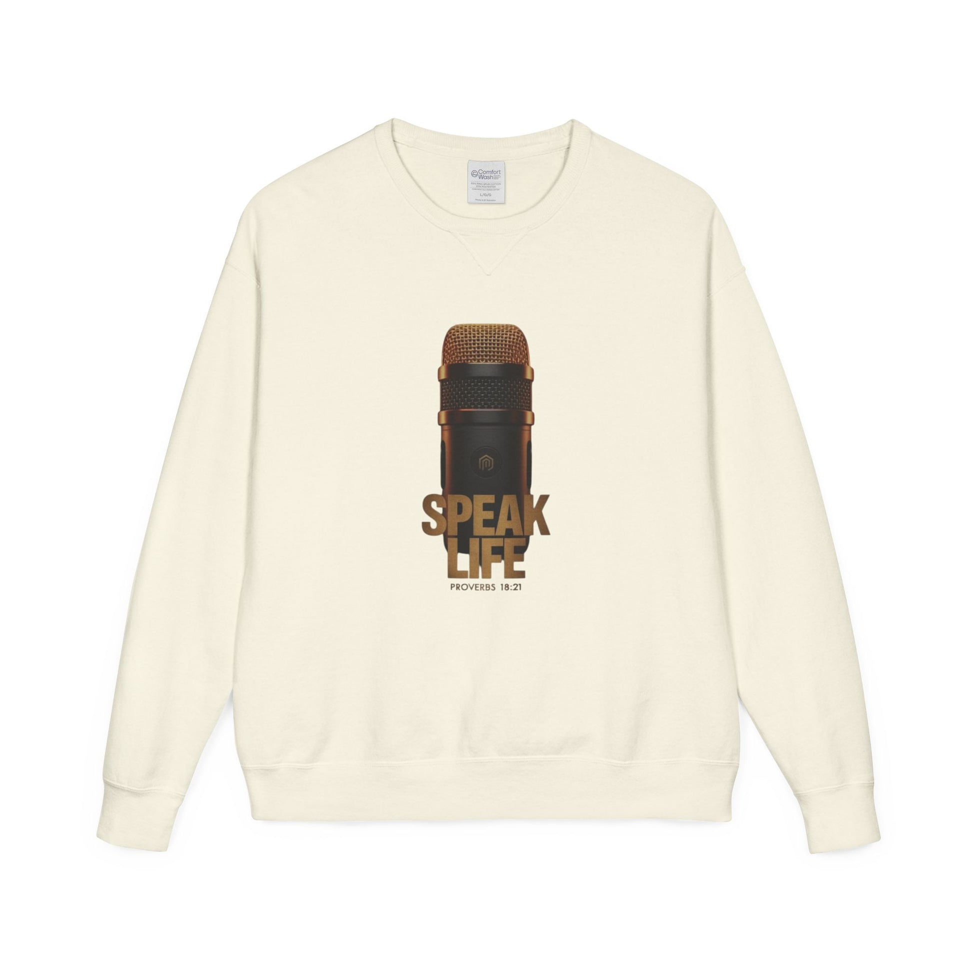 Speak Life Microphone Crewneck Sweatshirt